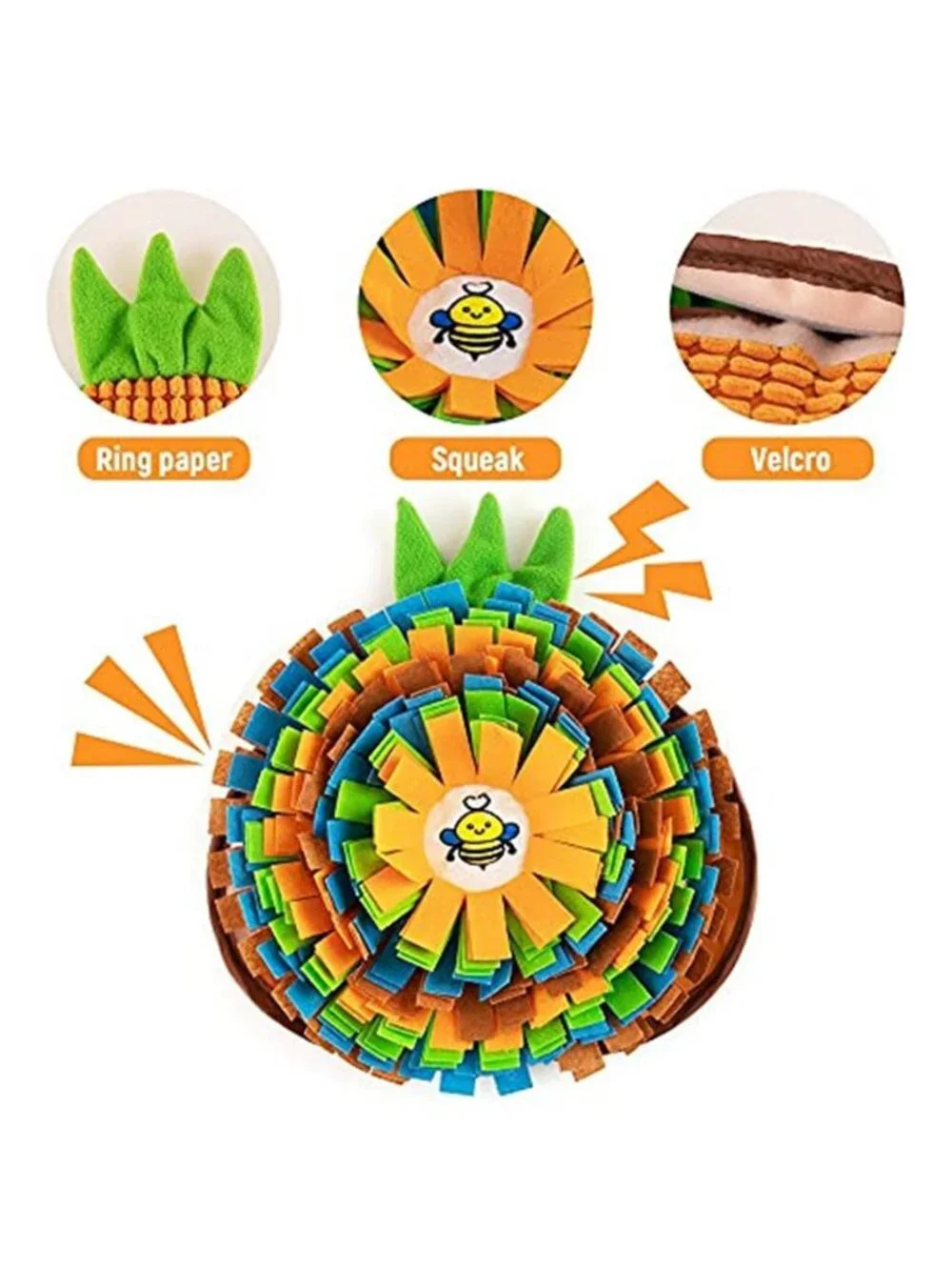 New Pet Snuffle Mat for Dogs, Interactive Feed Game for Boredom, Encourages